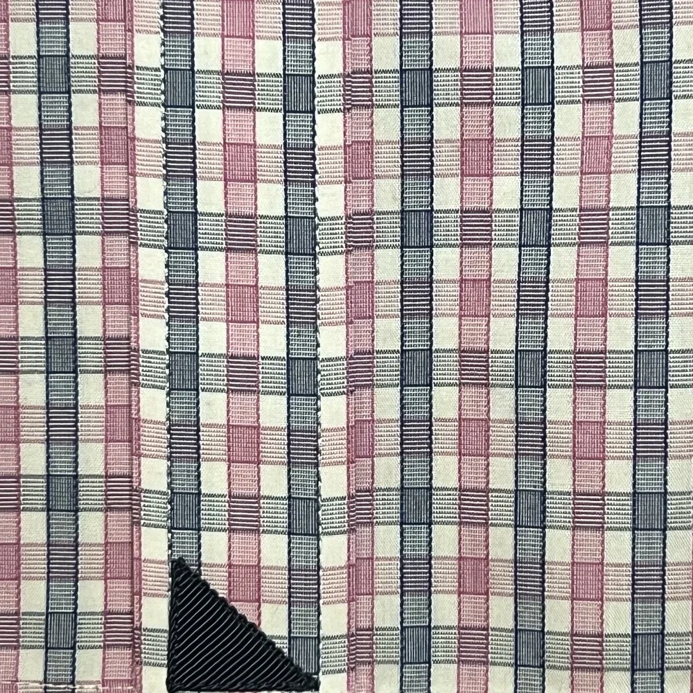 Untuckit Reg Fit Wrinkle Free Mens Large‎ Blue Pink Check Button Up Long Sleeve